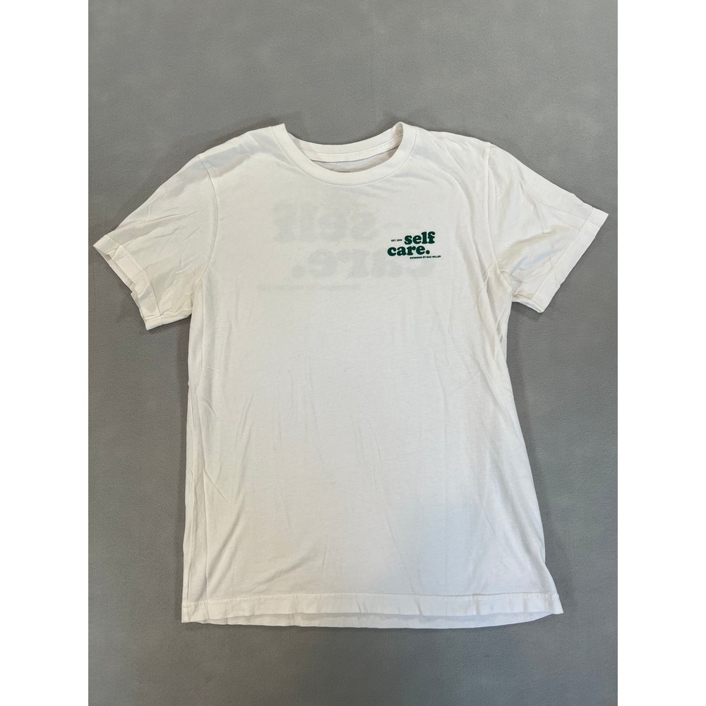 Mac Miller Self Care Swimming White Graphic T-Shirt Mens M Hip Hop Rap Tee